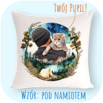 Personalizowany Prezent Poduszka z Twoim Pupilem /  Pod Namiotem