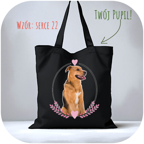 Torba personalizowana serce 22