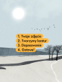 „ Zimowy Spacer / Winter Walk” Unikatowy Plakat z Twoim Zdjęciem Prezent Pamiątka