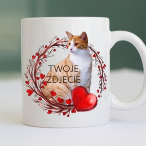 Personalizowany Kubek ze zdjęciem Twojego Pupila / Serce 1