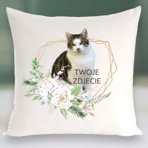 Personalizowany Prezent Poduszka z Twoim Pupilem / Serce 3