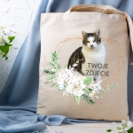 Personalizacja eko Torba  ze zdjęciem Twojego Pupila /   Serce 3 