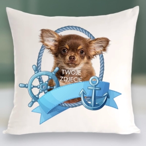 Personalizowany Prezent Poduszka z Twoim Pupilem /  Morskie opowieści 2