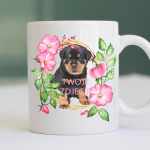 Personalizowany Kubek ze zdjęciem Twojego Pupila / Róża 1