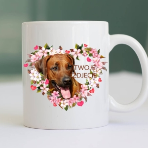 Personalizowany Kubek ze zdjęciem Twojego Pupila / Serce 4