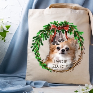 Personalizacja eko Torba  ze zdjęciem Twojego Pupila /   Boże Narodzenie 6
