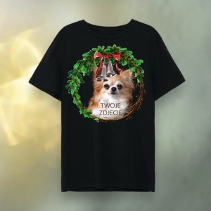 T-shirt z nadrukiem Twój Pupil na koszulce  Biały / Czarny / Unisex  /   Boże Narodzenie 6