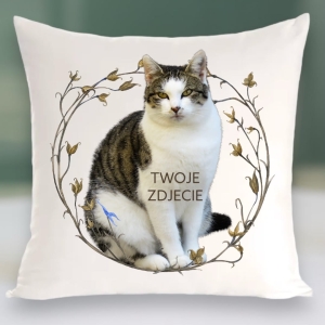 Personalizowany Prezent Poduszka z Twoim Pupilem /  Badyle 1
