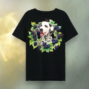 T-shirt z nadrukiem Twój Pupil na koszulce  Biały / Czarny / Unisex  /   Jeżyny 2