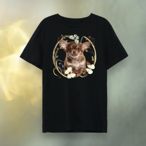T-shirt z nadrukiem Twój Pupil na koszulce  Biały / Czarny / Unisex  /   Motyle 1