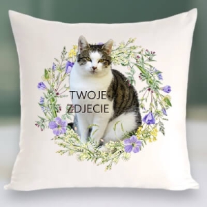 Personalizowany Prezent Poduszka z Twoim Pupilem /  Wiosna 3