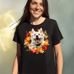 T-shirt z nadrukiem Twój pupil na koszulce  Biały / Czarny / Unisex  / Jesień 5