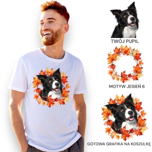 T-shirt z nadrukiem Twój Pupil na koszulce  Biały / Czarny / Unisex  /  Jesień  6