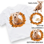 Koszulka z Twoim Pupilem Personalizacja / Biała / Czarna / Dziecięca Unisex  /  Halloween  3