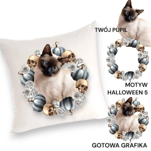 Personalizowany Prezent Poduszka  z  Twoim Pupilem / Halloween  5