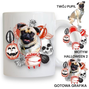 Personalizowany Kubek ze zdjęciem Twojego Pupila / Halloween 2