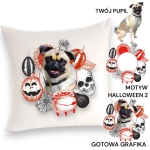 Personalizowany Prezent Poduszka  z  Twoim Pupilem / Halloween  2