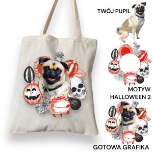 Personalizacja eko Torba  ze zdjęciem Twojego Pupila /   Halloween  2