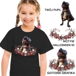 Koszulka z Twoim Pupilem Personalizacja / Biała / Czarna / Dziecięca Unisex  /  Halloween  10