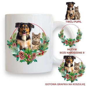 Personalizowany Kubek ze zdjęciem Twojego Pupila / Boże Narodzenie 8