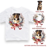 Koszulka z Twoim Pupilem Personalizacja / Biała / Czarna / Dziecięca Unisex  /    Boże Narodzenie 9