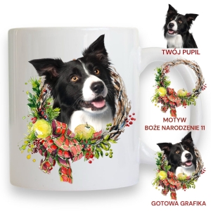 Personalizowany Kubek ze zdjęciem Twojego Pupila / Boże Narodzenie 11