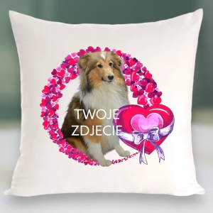 Personalizowany Prezent Poduszka z Twoim Pupilem /  Serce  9