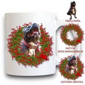Personalizowany Kubek ze zdjęciem Twojego Pupila / Boże Narodzenie  18