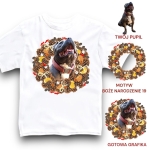 Koszulka z Twoim Pupilem Personalizacja / Biała / Czarna / Dziecięca Unisex  /    Boże Narodzenie  19