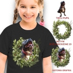 Koszulka z Twoim Pupilem Personalizacja / Biała / Czarna / Dziecięca Unisex  /    Boże Narodzenie  20