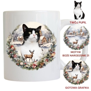 Personalizowany Kubek ze zdjęciem Twojego Pupila / Boże Narodzenie  21