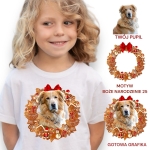 Koszulka z Twoim Pupilem Personalizacja / Biała / Czarna / Dziecięca Unisex  /    Boże Narodzenie  25