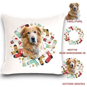 Personalizowany Prezent Poduszka z Twoim Pupilem /  Boże Narodzenie  26