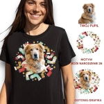 T-shirt z nadrukiem Twój Pupil na koszulce  Biały / Czarny / Unisex  /   Boże Narodzenie 26
