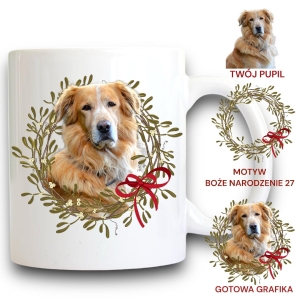 Personalizowany Kubek ze zdjęciem Twojego Pupila / Boże Narodzenie  27