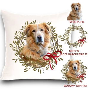 Personalizowany Prezent Poduszka z Twoim Pupilem /  Boże Narodzenie  27
