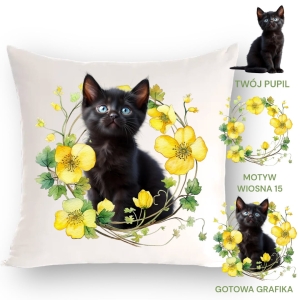 Personalizowany Prezent Poduszka z Twoim Pupilem /  Wiosna 15
